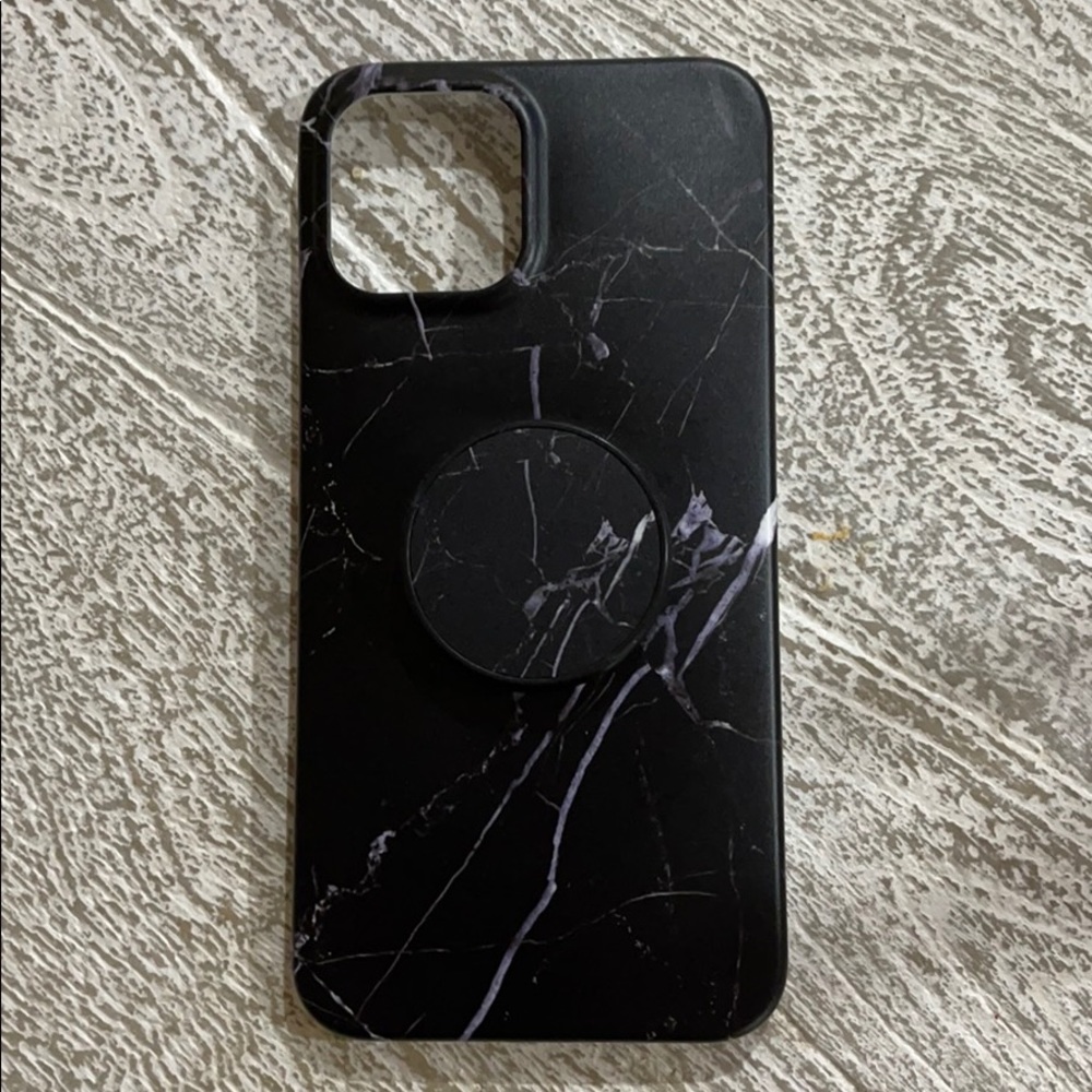 IPhone 12 Max Pro Black Marble Case